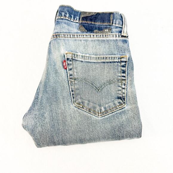 Levi's Ripped Distressed Patched Denim Jeans Intentional Distress Size 29 x 32 - Picture 1 of 8